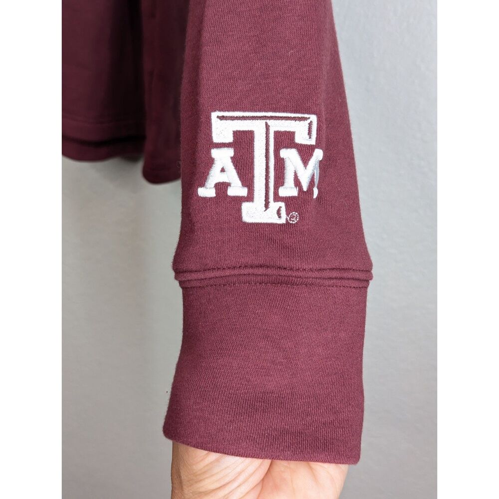 NWT Fanatics Texas A&M Sweatshirt Wms Sz 2XL Aggies Maroon White Logo College - Picture 4 of 9